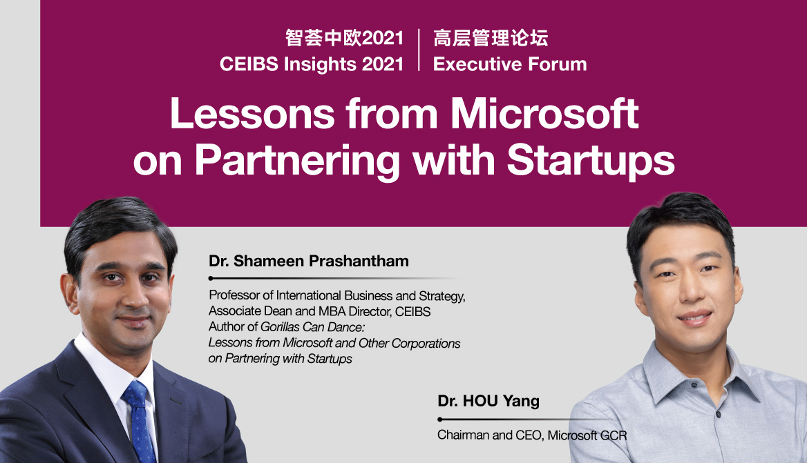 Executive Forum: Lessons from Microsoft on Partnering with Startups